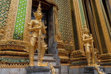 Tayland, Güneydoğu Asya 'daki Bangkok Büyük Sarayı. 