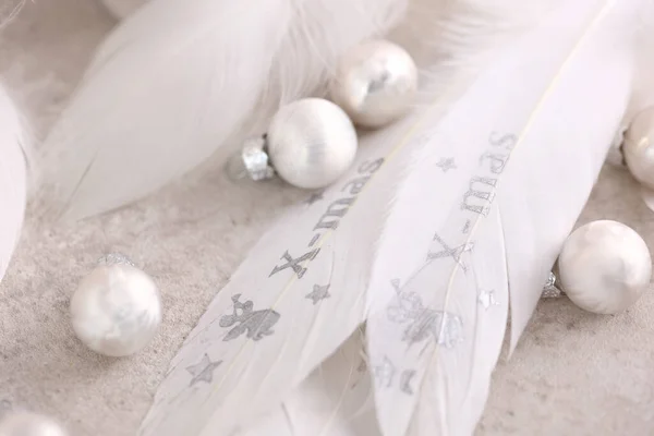 Handmade Christmas tree decoration. Feathers DIY Projects Inspiration