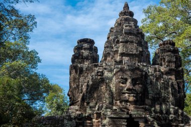 Angkor Thom 'un Kapısı, Angkor Tarihi Parkı, Kamboçya.