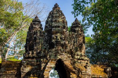 Angkor Thom 'un Kapısı, Angkor Tarihi Parkı, Kamboçya.