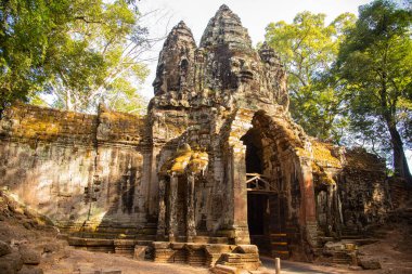 Angkor Thom 'un Kapısı, Angkor Tarihi Parkı, Kamboçya.