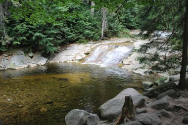 Mumlava waterfalls in Czech republic