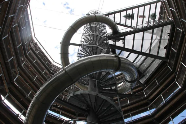 Inside of The Tree Top Walk Krkonose, Janske Lazne, Czech Republic