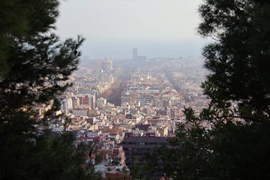 A view at Barcelona from Parc Guell, Barcelona, Spain