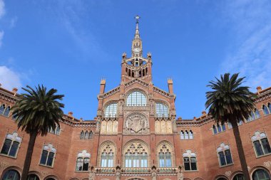 Front of Hospital Sant Pau Complex, Barcelona, Spain