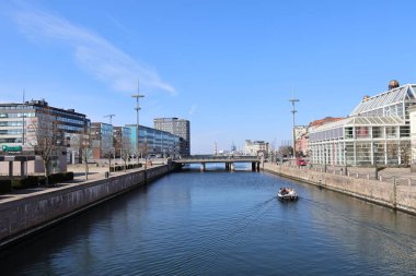 İsveç Malmö 'den geçen nehir.