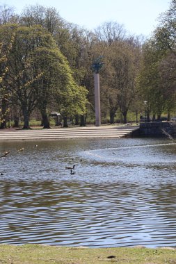 Kungsparken 'deki heykel, Malmö, İsveç