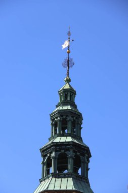 Danimarka, Kopenhag 'daki Rosenborg Sarayı rüzgar gülü kulesi.