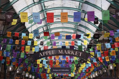 Covent Garden - pride installation for June, London, England clipart