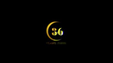 Yıldönümü Partisi Kutlaması Basit Özel Davet 36 Yıl Yıldönümü Logosu Videoları