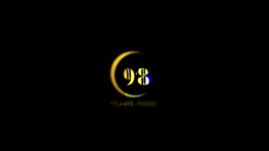 Yıldönümü Partisi Kutlaması Basit Özel Davet 98 Yıldönümü Logosu Videoları