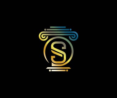 Creative S Letter law firm Colorful Modern Logo Design Company Concept