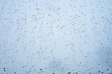 Background of raindrops on a window, water drops pattern, rain weather. clipart