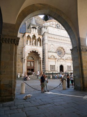 6 september 2025-Bergamo-Italy- View of the Cathedral and Colleoni Chapel in Bergamo