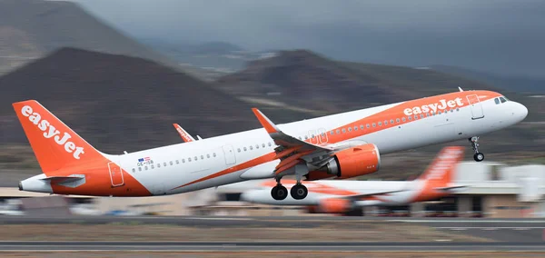Тенерифе Испания Июня 2023 Года Взлет Airbus A321 Взлетно Посадочной Лицензионные Стоковые Изображения