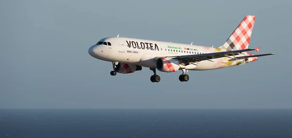 Tenerife Spain July 2023 Airbus A319 111 Volotea Flies Blue Royalty Free Stock Images