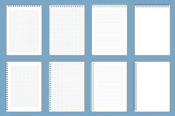 Cuaderno Maqueta Maqueta Blanco — Archivo Imágenes Vectoriales