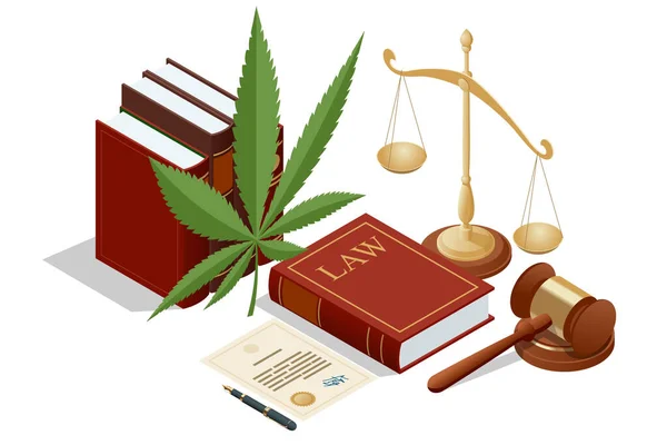 Legalidad Isométrica Del Cannabis Legal Ilegal Mundo Productos Cannabis Medicina — Archivo Imágenes Vectoriales