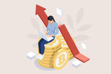 Isometric Dijital Para Birimi Evlat Edinme, Kripto Para Takası, Engelleme Teknolojisi, Kripto Danışmanlık ve Kazık ve Tarım.