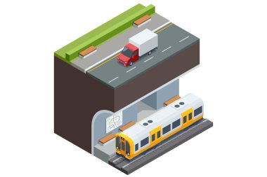 Metro 'daki Yolcular. Seyahat eden yolcular. Metro tren koleksiyonu. Çok sayıda yolcu taşımak için tasarlanmış araçlar