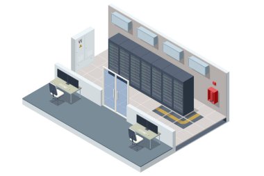 Isometric Network hesaplama teknolojileri Dijital alan veri depolama merkezleri bulut hesaplama ve sanal sunucuları ve uygulamaları oluşturmak, yönetmek, sunmak için kaynak sunan, bulut hesaplama ve sanal veri merkezleri