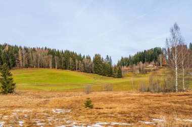 View of countryside around Kitzbuhel, Austria