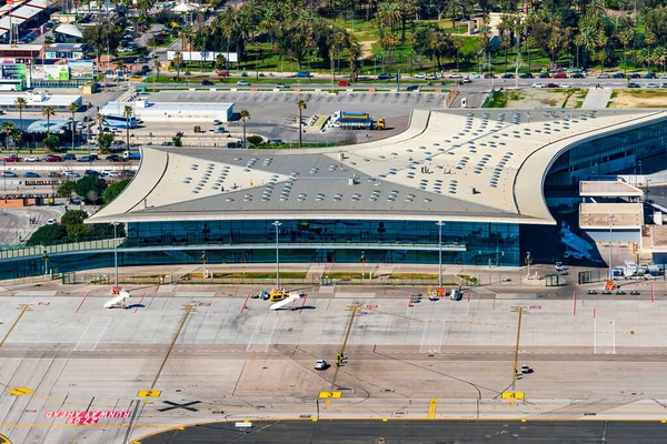 Gibraltar Reino Unido Marzo 2023 Vista Aérea Del Aeropuerto Internacional —  Fotos de Stock