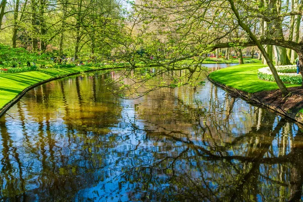 Lisse オランダ エイプリル19 2023年 ヨーロッパの庭とも呼ばれるKeukenhofは リススに位置する世界最大の花畑の1つです 世界的に人気のある観光地です — ストック写真