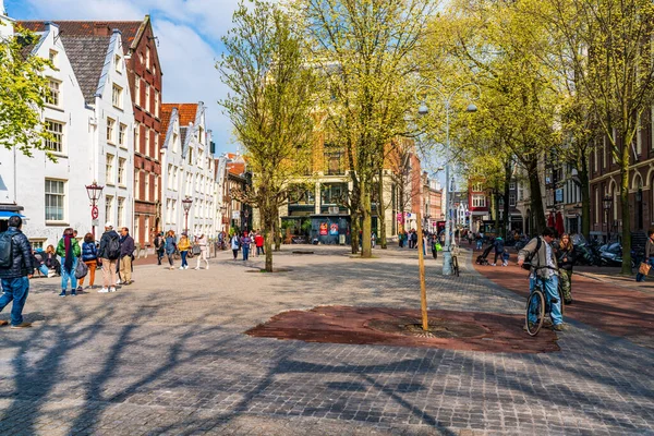 Amsterdam Holland April 2023 Street View Amsterdam Bruisende Nederlandse Hoofdstad — Stockfoto
