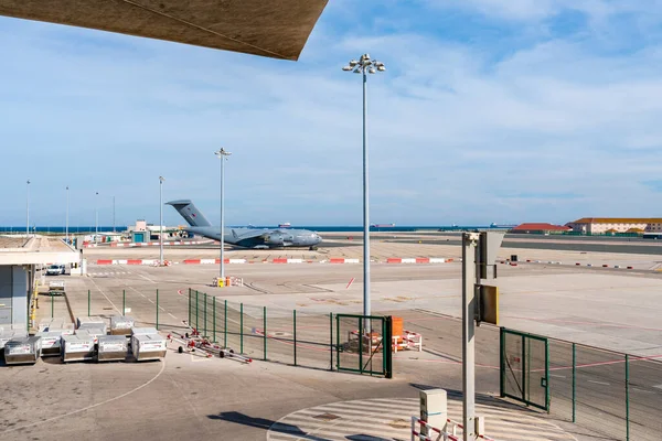 Gibraltar Велика Британія March 2023 Вид Міжнародний Аеропорт Гібралтару Гібралтар — стокове фото
