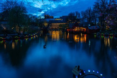 Danimarka 'nın başkenti Kopenhag' da Tivoli Bahçeleri.