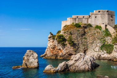 Fort Lovrijenac - Hırvatistan 'ın Eski Kenti Dubrovnik' teki tarihi bir kale
