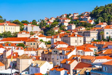 Hırvatistan 'ın güneyinde yer alan Dubrovnik kentinin manzarası