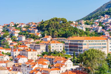 Hırvatistan 'ın güneyinde yer alan Dubrovnik kentinin manzarası