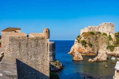 Hırvatistan 'ın Dubrovnik Eski Kentinde tarihi mimari