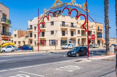 ZURRIEQ, MALTA - 31 AĞUSTOS 2024: Zurrieq, Malta 'nın güney bölgesindeki en eski şehirlerden biridir. 1436 'da belgelenen ve Saint Catherine' e adanmış 10 kiliseden biri..