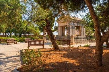 Malta Valletta 'daki Hastings Halk Bahçeleri.