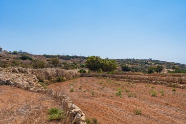 Malta 'nın Zurrieq kasabası yakınlarındaki kırsal bölgede.