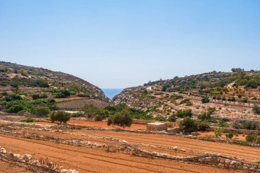 Malta 'nın Zurrieq kasabası yakınlarındaki kırsal bölgede.