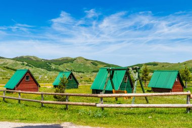 Karadağ 'ın Trsa kentindeki küçük bir köy manzarası