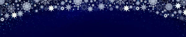 Gescheurde Rand Frame Blauw Kerst Achtergrond — Stockfoto