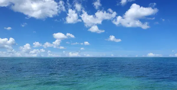 Suave Ola Océano Azul Playa Del Caribe Concepto Viaje —  Fotos de Stock