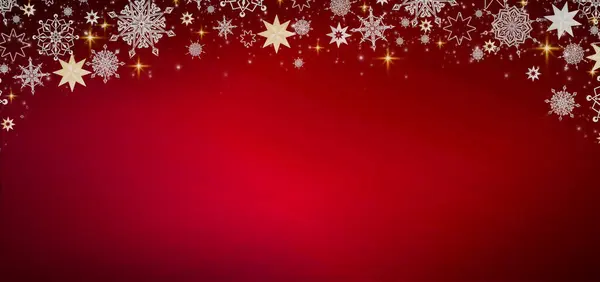 Neşeli Noel arka plan beyaz kar taneleri ile .