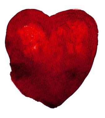 Kırmızı suluboya kalp geçmişi. Renkli el yapımı teknik akvaryum. Sevgililer Günü geçmişi.