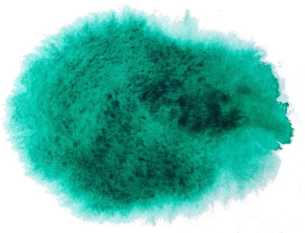 Yeşil sanat fırçası suluboya darbesi izole edildi. Logo için mükemmel tasarım..