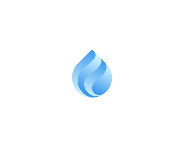 Символ Води Універсальний Акваріумний Свіжий Знак Логотип Краплі Рідкої Води — стоковий вектор