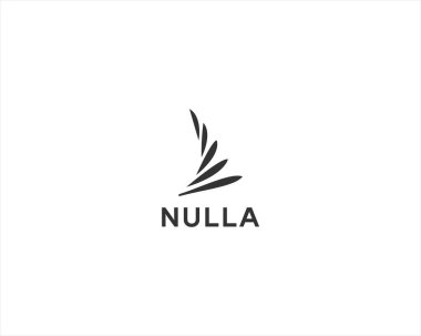 Yaratıcı yelken logosu tasarımı. Yat kanadı minimalist logoti. Başlatma işareti. Vektör illüstrasyonu