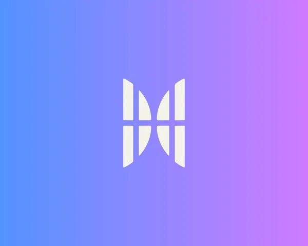 Logo Mariposa Formas Geométricas Icono Salón Belleza Cosmética Creativa Ilustración — Vector de stock