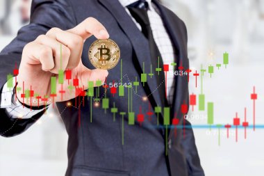 Borsa borsası kripto döviz yatırımlarının satışı ve fiyat grafiği veri grafiği ile satın alınması bitcoin ticareti parasıyla ticaret yapan tüccarın başarısı