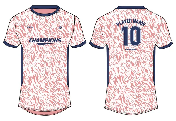 Camuflaje Deportes Camiseta Diseño Dibujo Plano Ilustración Concepto Jersey Fútbol — Archivo Imágenes Vectoriales